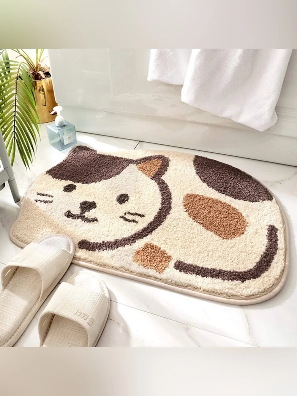 Kawaii cute nonslip novelty gift CAT RUG after shower kitten bath bathroom mat